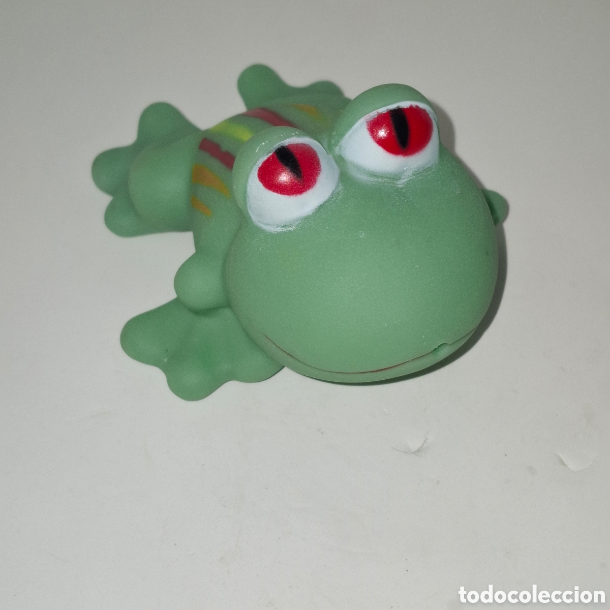 Figuras de goma y PVC: RANA DE GOMA FIGURA DE PVC CHIFLE