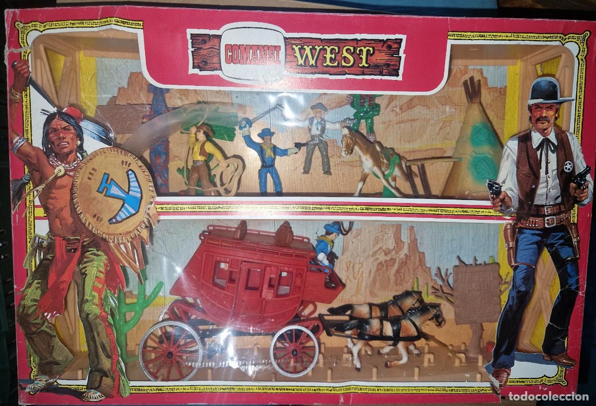 Figuras de goma y PVC: DILIGENCIA COMANSI , COMANSI WEST , - Foto 2