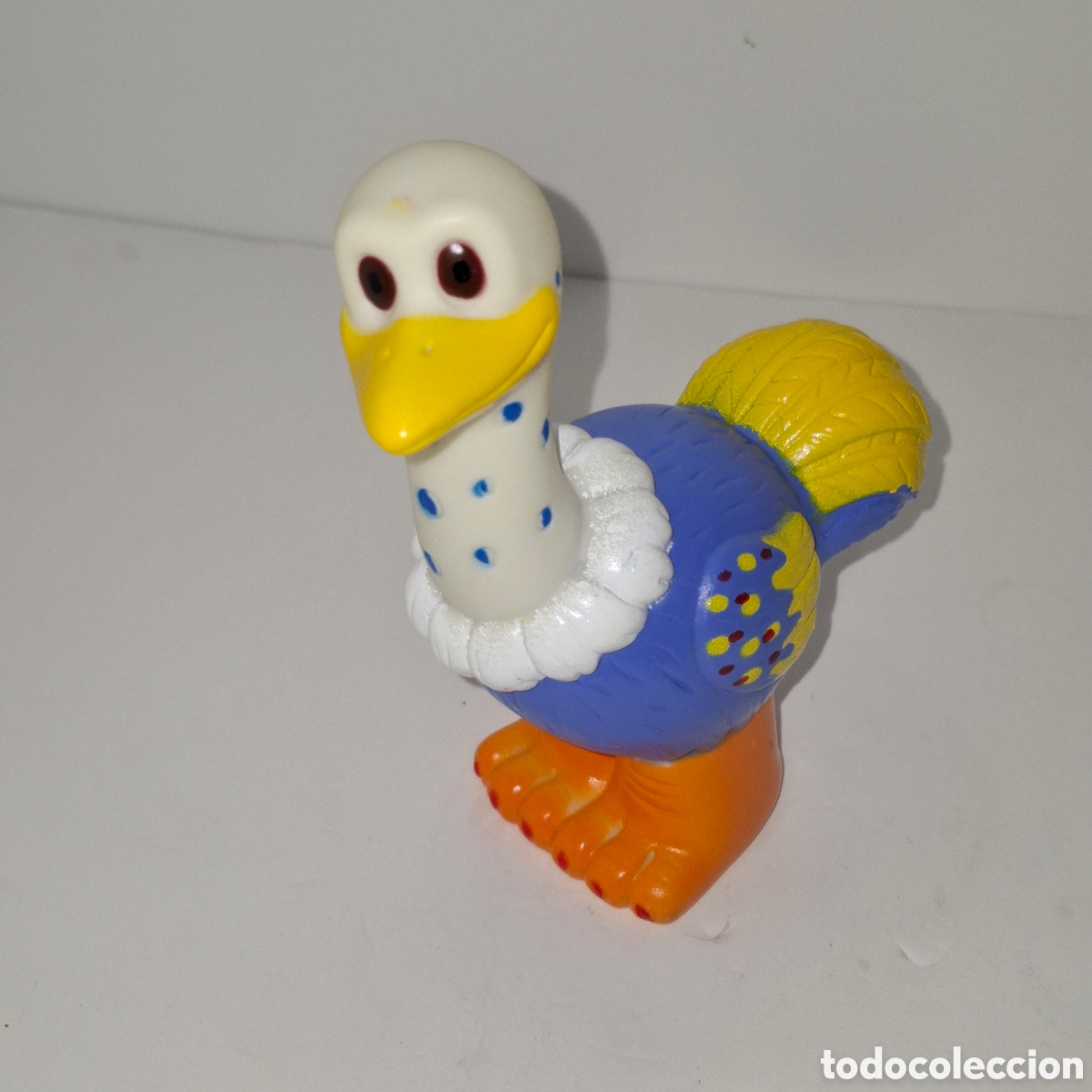 Figuras de goma y PVC: AVESTRUZ DE GOMA FIGURA DE PVC CHIFLE