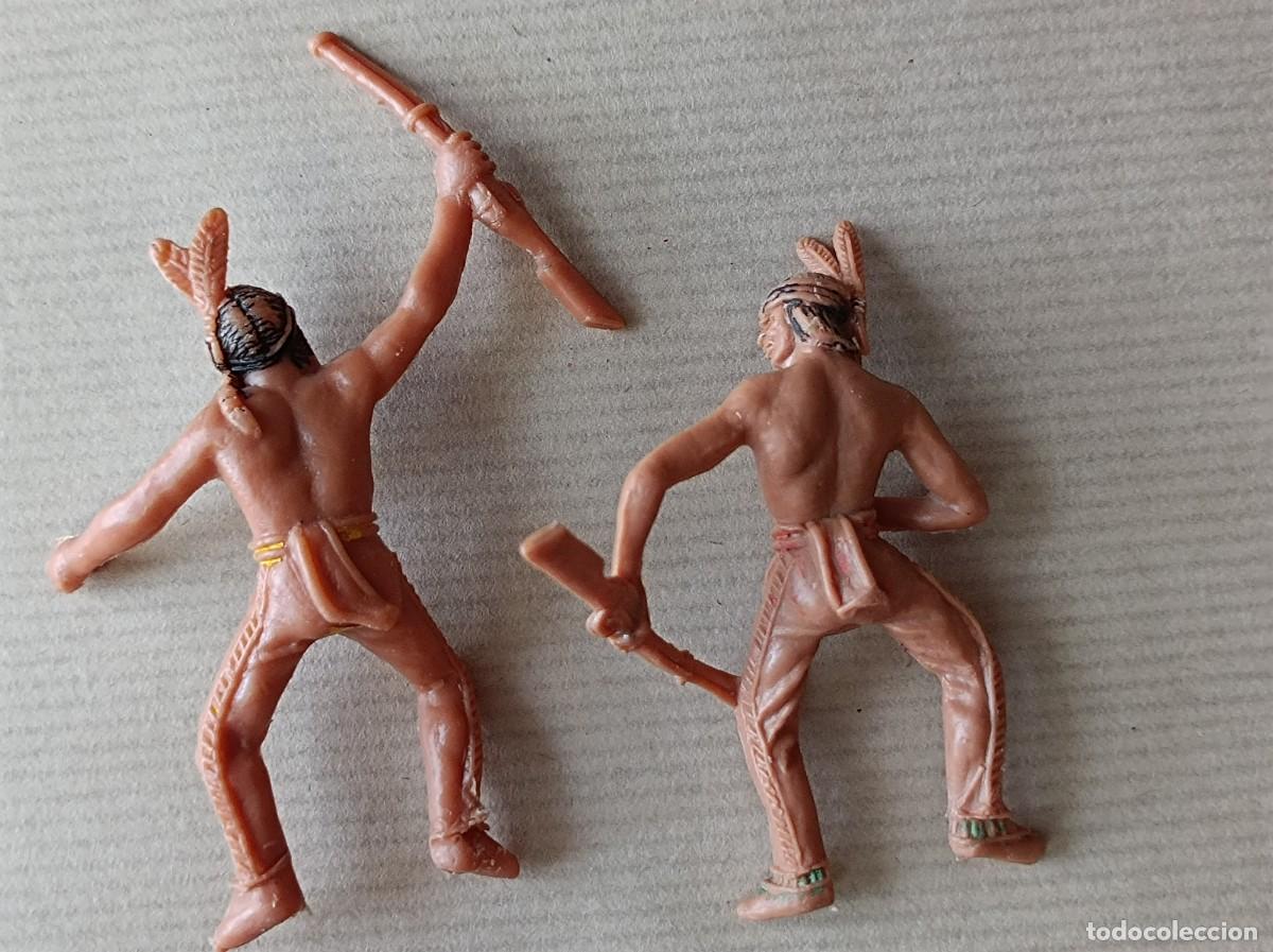 Figuras de goma y PVC: LOTE INDIOS Y VAQUEROS DE PL&Aacute;STICO FABRICANTE JECSAN - Foto 5