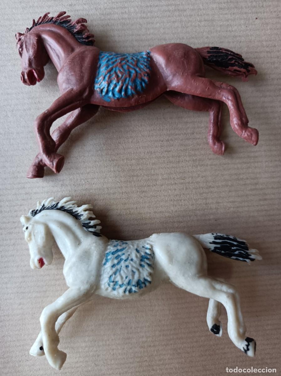 Figuras de goma y PVC: LOTE INDIOS Y VAQUEROS DE PL&Aacute;STICO FABRICANTE JECSAN - Foto 9