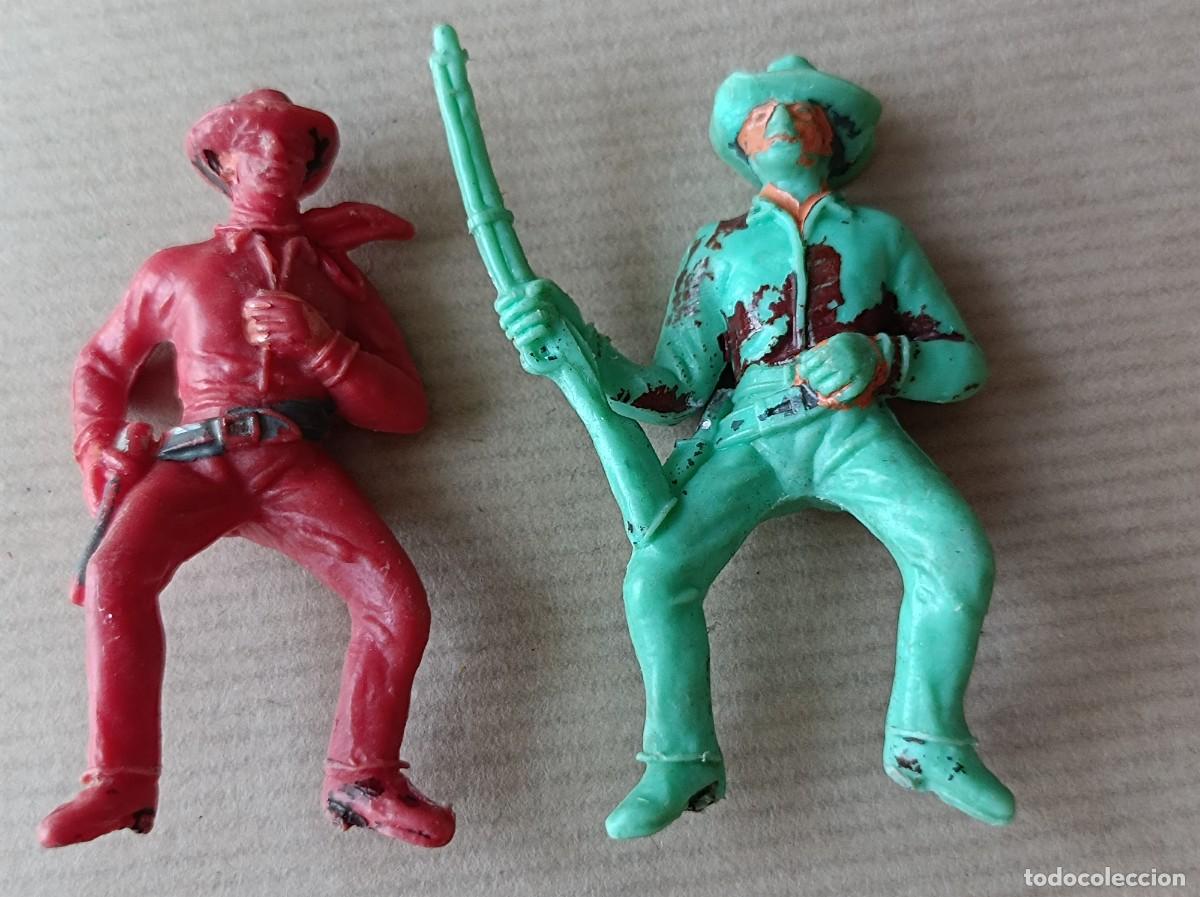 Figuras de goma y PVC: LOTE INDIOS Y VAQUEROS DE PL&Aacute;STICO FABRICANTE JECSAN - Foto 13