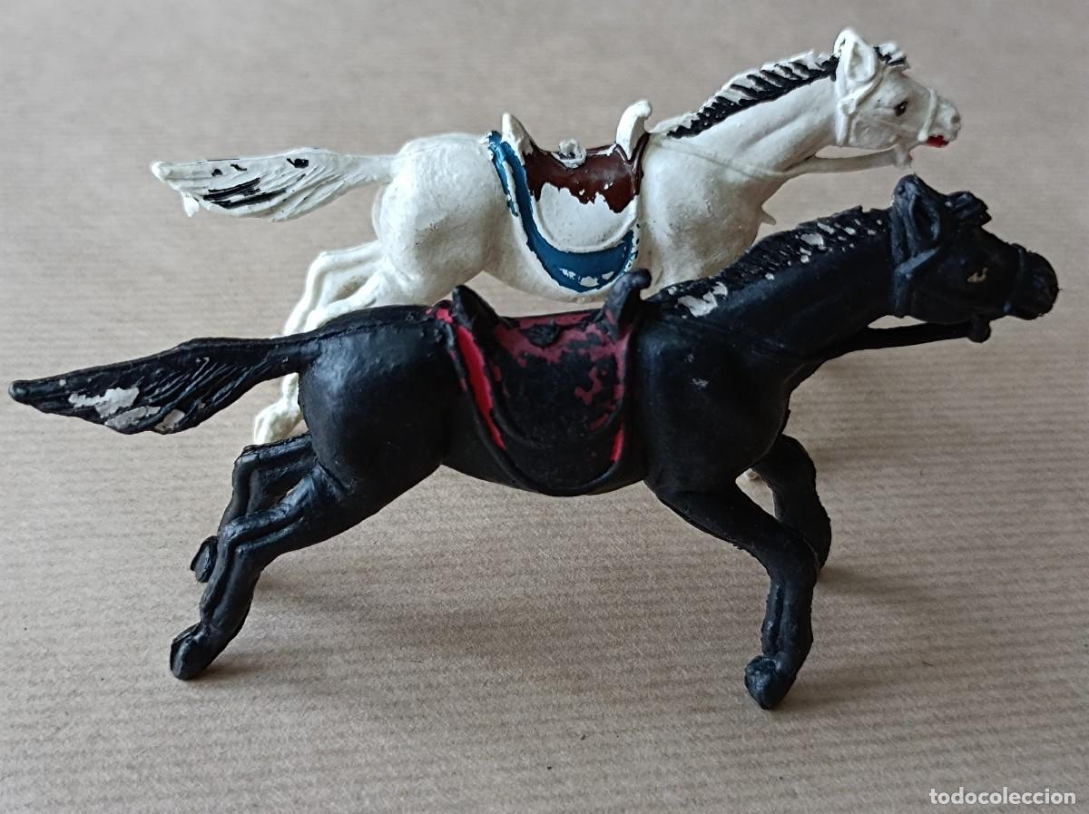 Figuras de goma y PVC: LOTE INDIOS Y VAQUEROS DE PL&Aacute;STICO FABRICANTE JECSAN - Foto 18