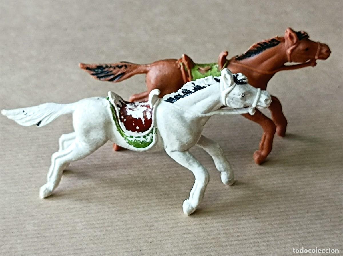 Figuras de goma y PVC: LOTE INDIOS Y VAQUEROS DE PL&Aacute;STICO FABRICANTE JECSAN - Foto 22