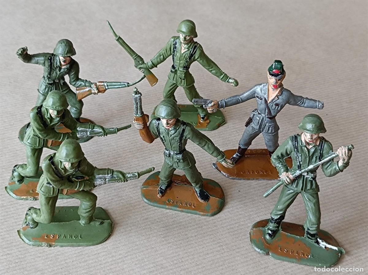 Figuras de goma y PVC: LOTE DE SOLDADOS DE PL&Aacute;STICO SERIE SOLDADOS DEL MUNDO FABRICANTE COMANSI