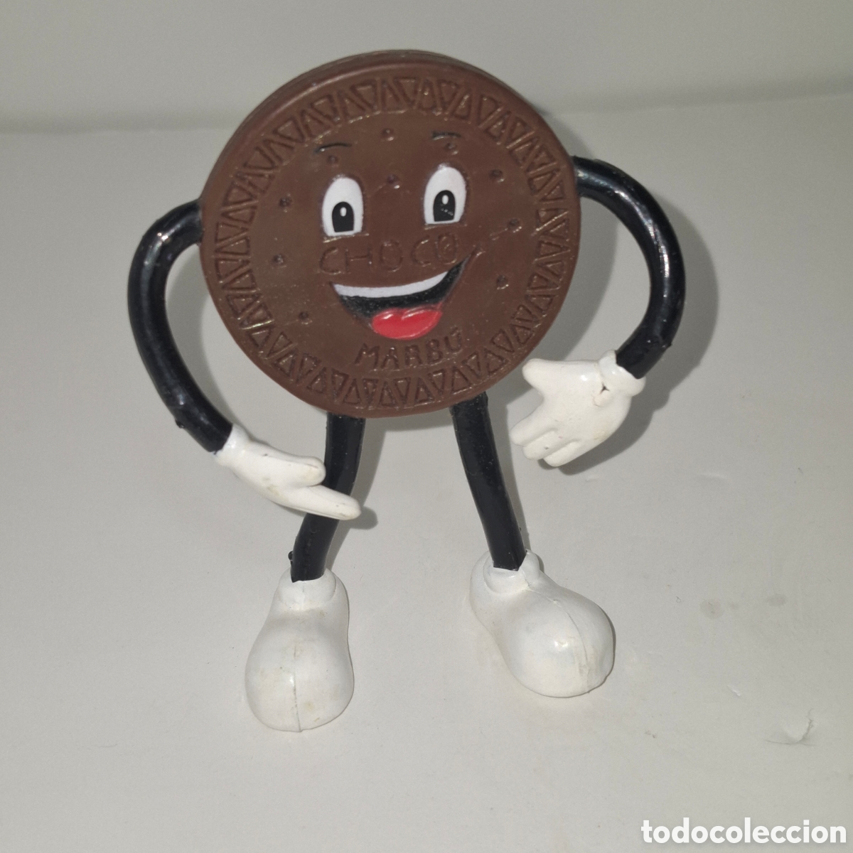 Figuras de goma y PVC: FIGURA DE PVC MADE IN SPAIN A&Ntilde;OS 90 GALLETA DORADA DE CHOCOLATE PROMOCIONAL PREMIUM