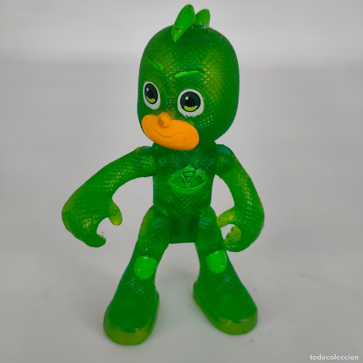 Figuras de goma y PVC: MU&Ntilde;ECO PJ MASKS GECKO GEKKO GREG TRAJE VERDE