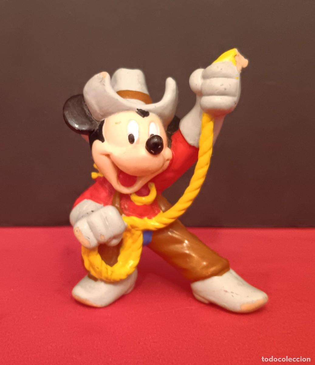 Figuras de goma y PVC: FIGURA DE GOMA PVC SERIE DISNEY MICKEY MOUSE VAQUERO COWBOY APPLAUSE