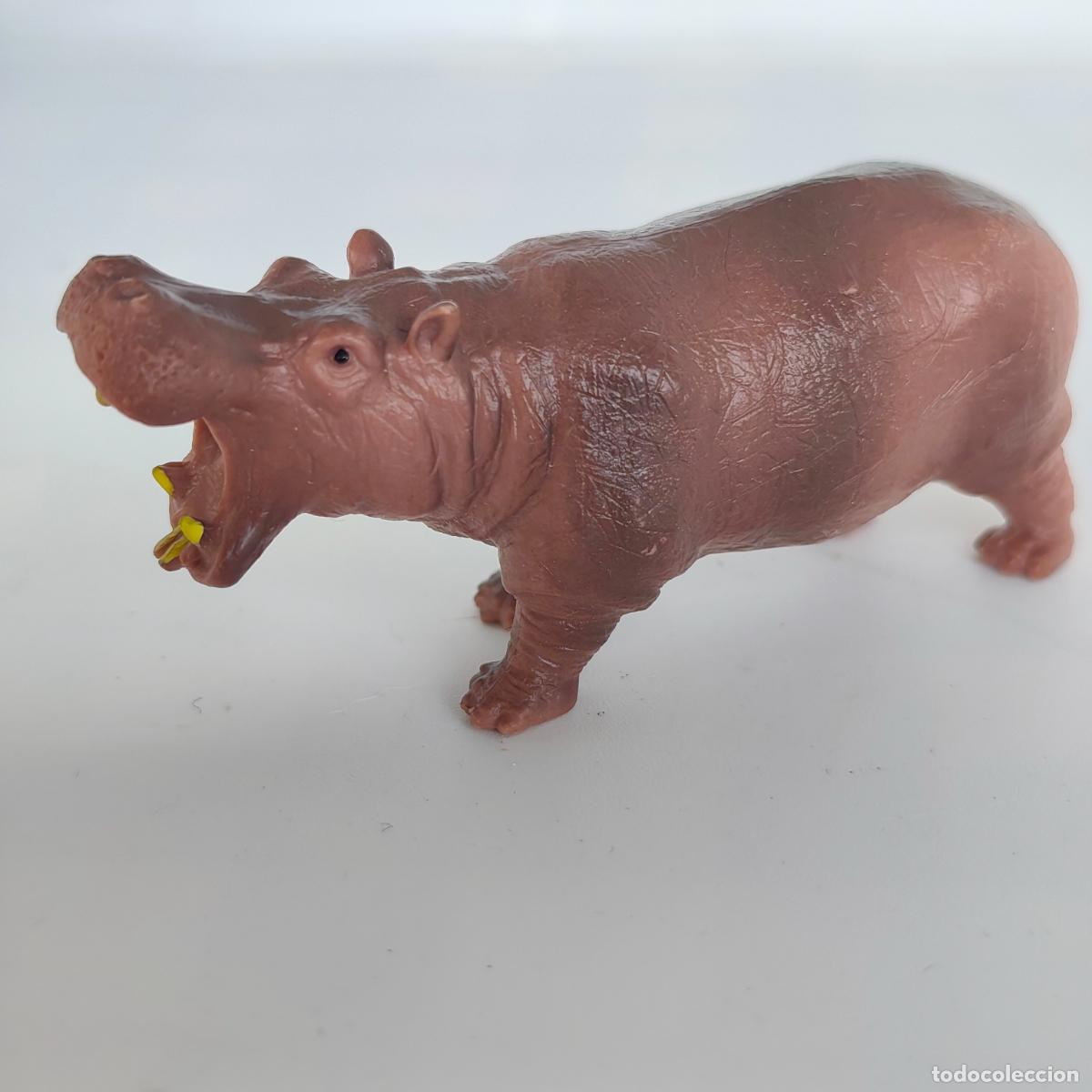 Figuras de goma y PVC: Figura animal hipop&oacute;tamo RE..UN
