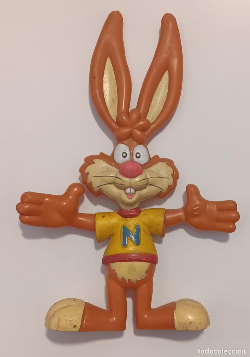 Figuras de goma y PVC: FIGURA DE GOMA PVC SERIE MASCOTA CONEJO PROMOCION NESQUIK