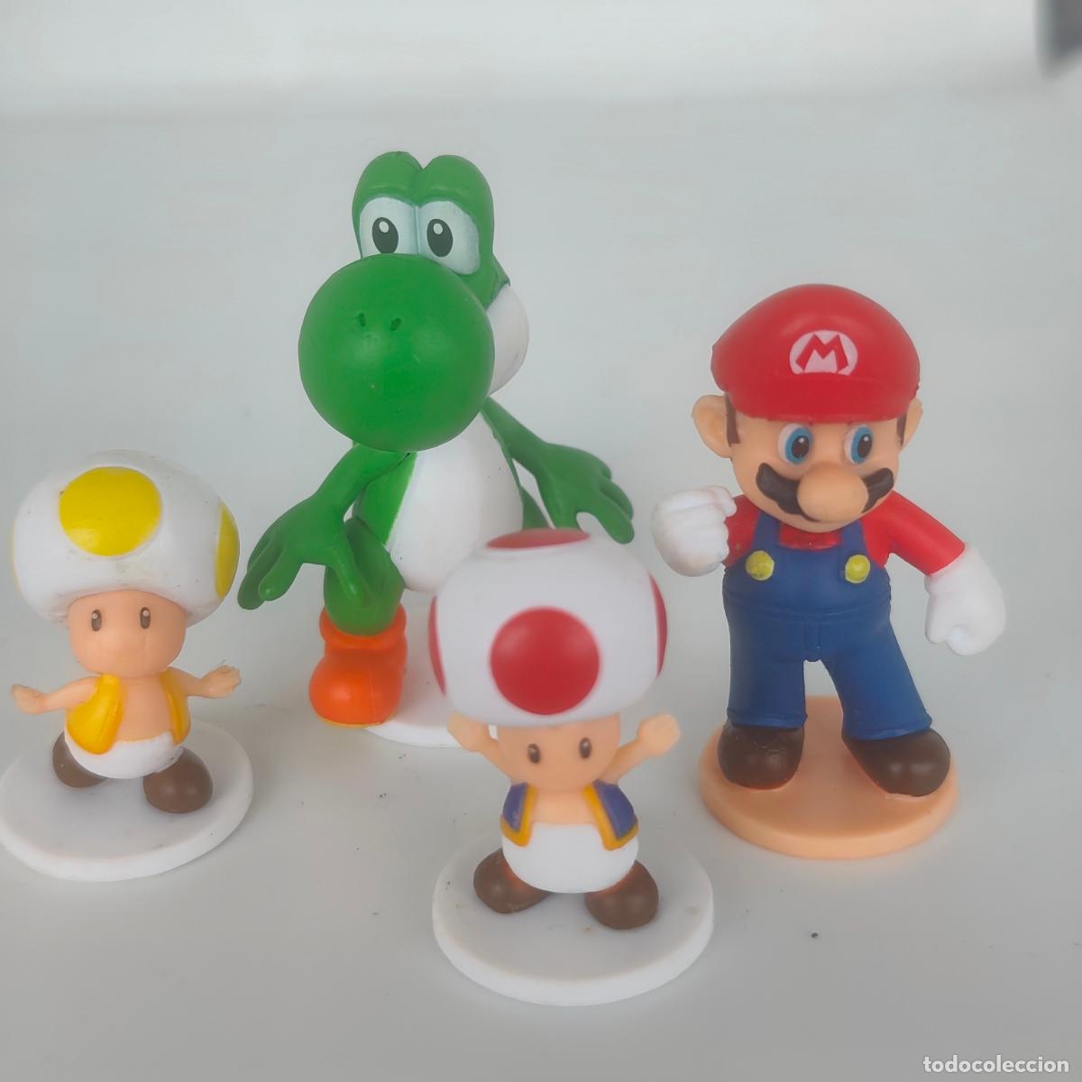 Figuras de goma y PVC: LOTE SUPER MARIO BROS YOSHI, MARIO ,TOAD Nintendo L.S