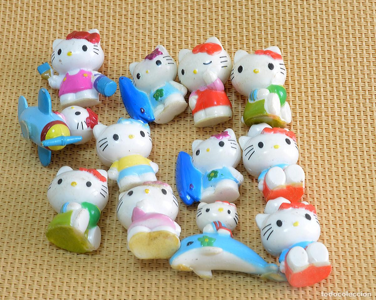Figuras de goma Kinder: LOTE DE 12 DOCE FIGURITAS Hello Kitty