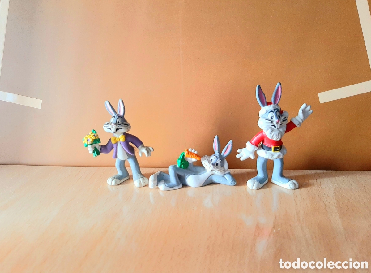 Figure di Gomma e PVC: Lote figuras Bug Bunny - Bully 1983 West germany