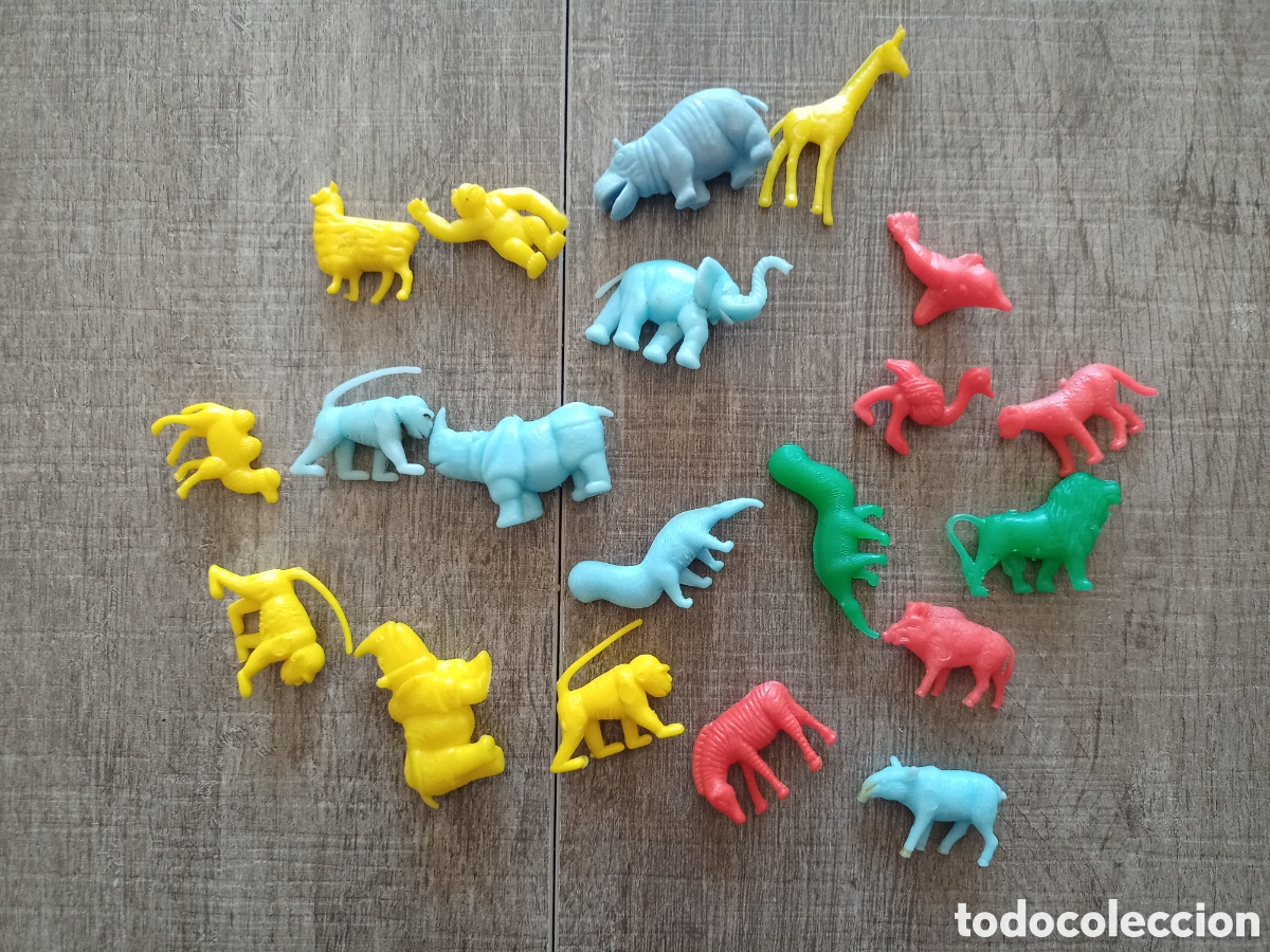 Gummi- und PVC-Figuren: Lote de figuras de animales tipo dunkin originales a&ntilde;os 70 80