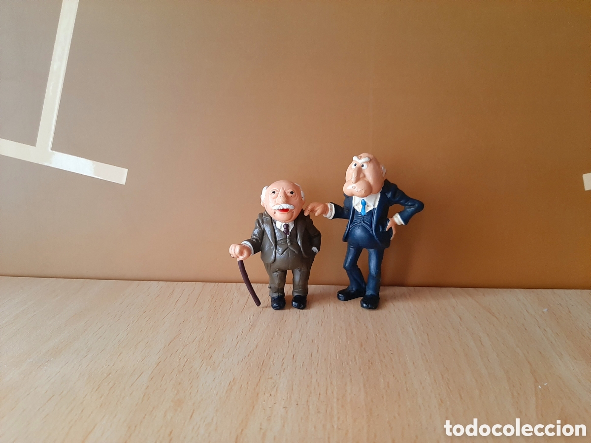 Figuras de goma y PVC: Figuras Muppet Waldorf y Statler de Schleich 1978 muppets show tele&ntilde;ecos barrio sesamo