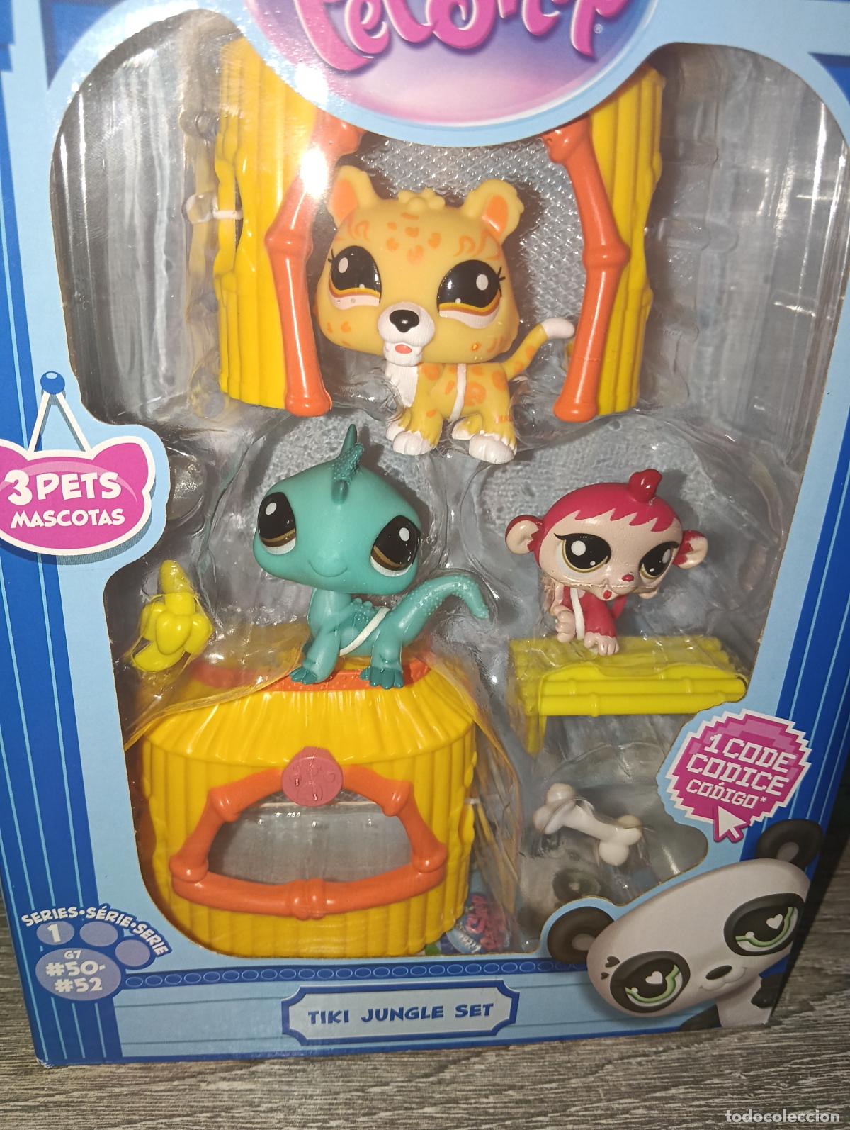 Figuras de goma y PVC: Littlest Pet Shop Tiki Jungle de Bandai