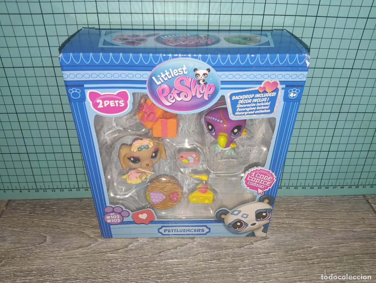 Figuras de goma y PVC: Pack PETFLUENCERS Diversi&oacute;n Selfie Littlest Pet Shop BF00563