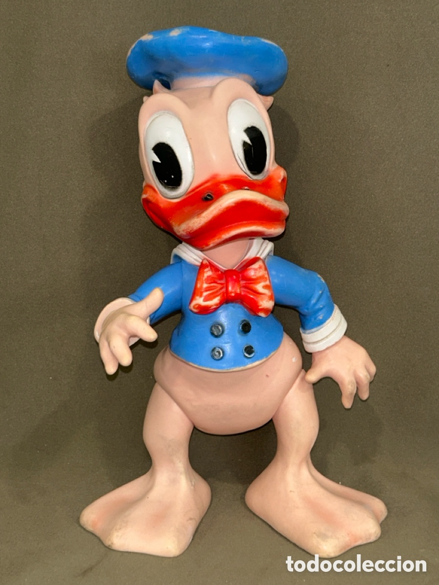 Figuras de goma y PVC: PATO DONALD DE GOMA WALT DISNEY A&Ntilde;OS 60, 33 CM