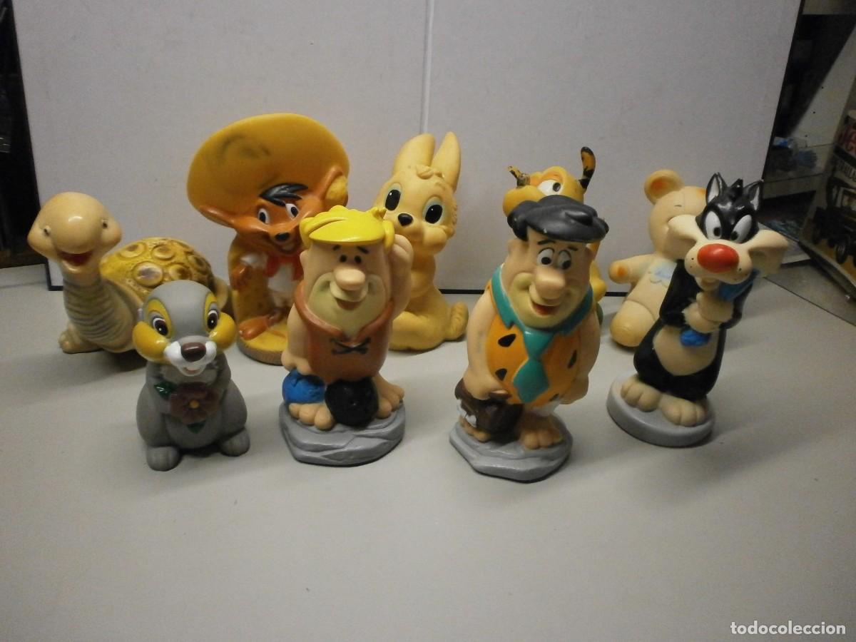 Figure di Gomma e PVC: lote de figuras de goma con silbato jugasa famosa hanna barbera