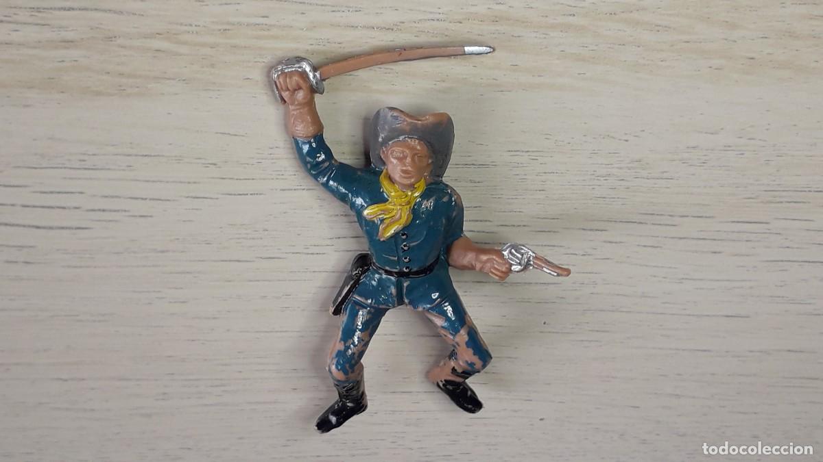 Figuras de goma y PVC: Federal Yankee 7&deg; de caballer&iacute;a, pl&aacute;stico, Reamsa made in Spain, original a&ntilde;os 60.