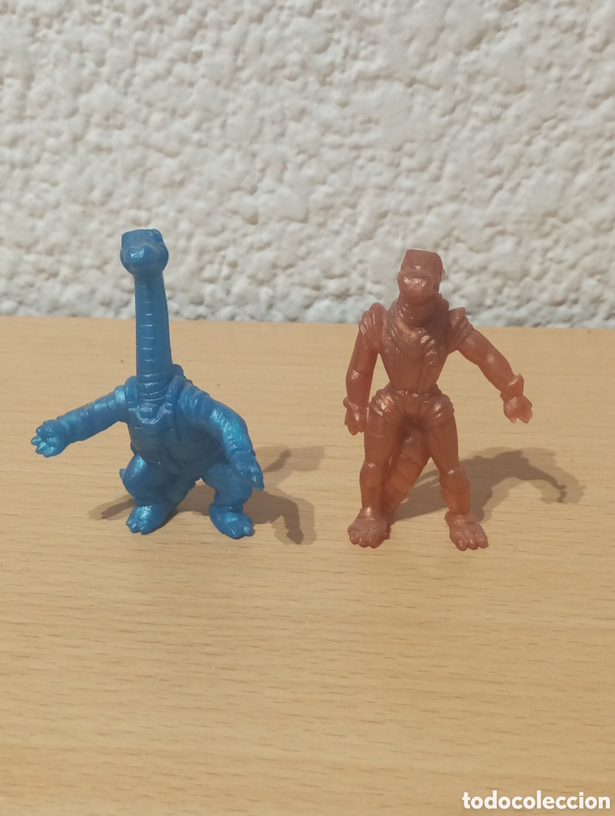 Figuras de goma y PVC: 2 Dinoplativolos PVC 1986. 6cm.