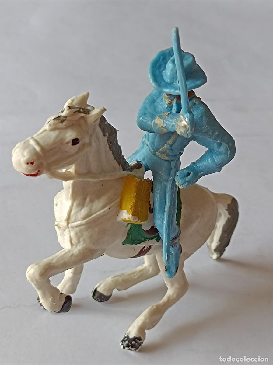 Figuras de goma y PVC: FIGURA CABALLER&Iacute;A NORDISTA DE PL&Aacute;STICO PECH OLIVER SERIE FEDERALES CONFEDERADOS