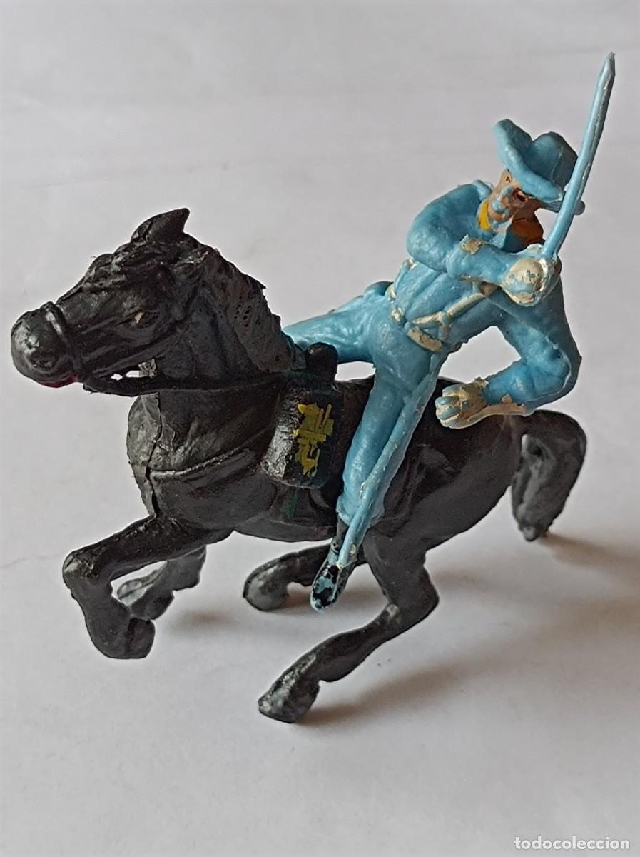 Figuras de goma y PVC: FIGURA CABALLER&Iacute;A NORDISTA DE PL&Aacute;STICO PECH OLIVER SERIE FEDERALES CONFEDERADOS