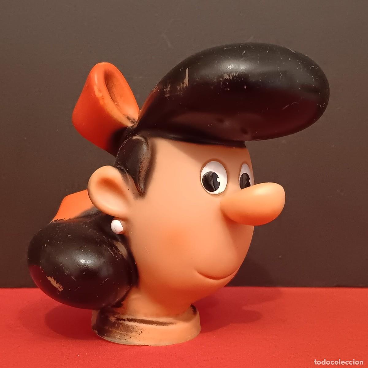 Figuras de goma y PVC: ANTIGUA CABEZA DE GOMA FIGURA DE MARIONETA SERIE ZIPI Y ZAPE DO&Ntilde;A JAIMITA ESCOBAR BRUGUERA FAMOSA