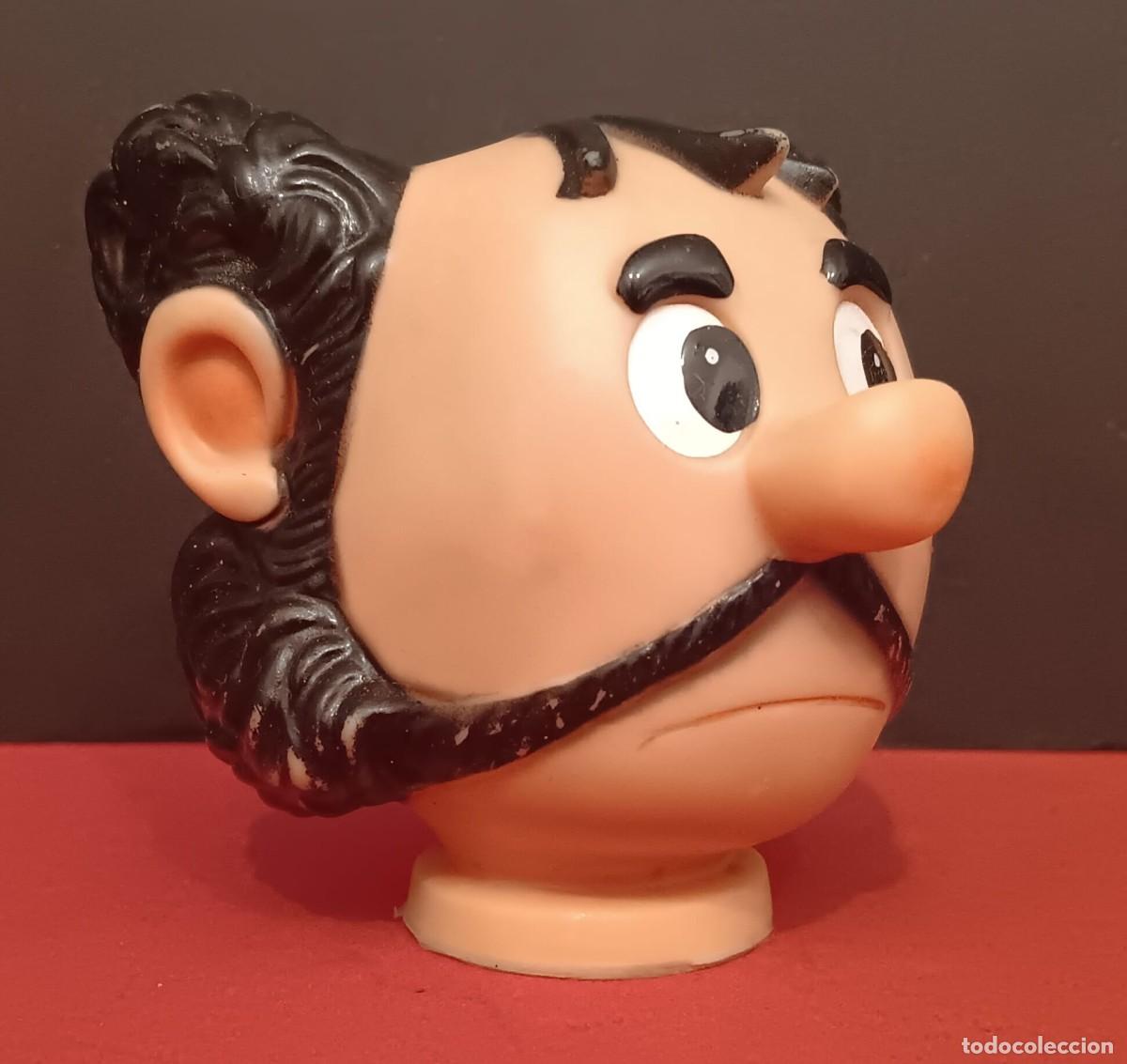 Figuras de goma y PVC: ANTIGUA CABEZA DE GOMA FIGURA DE MARIONETA SERIE ZIPI Y ZAPE DON PANTUFLO ESCOBAR BRUGUERA FAMOSA
