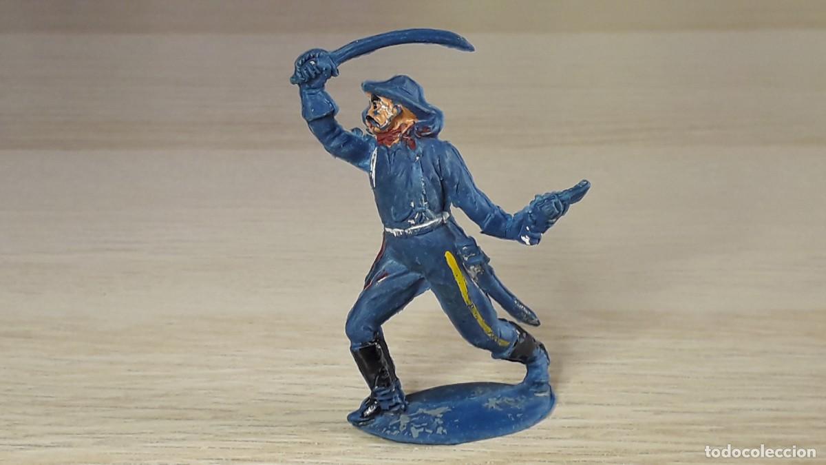 Figuras de goma y PVC: Federal Yankee 7&deg; caballer&iacute;a, goma, Pech Spain, original a&ntilde;os 50.