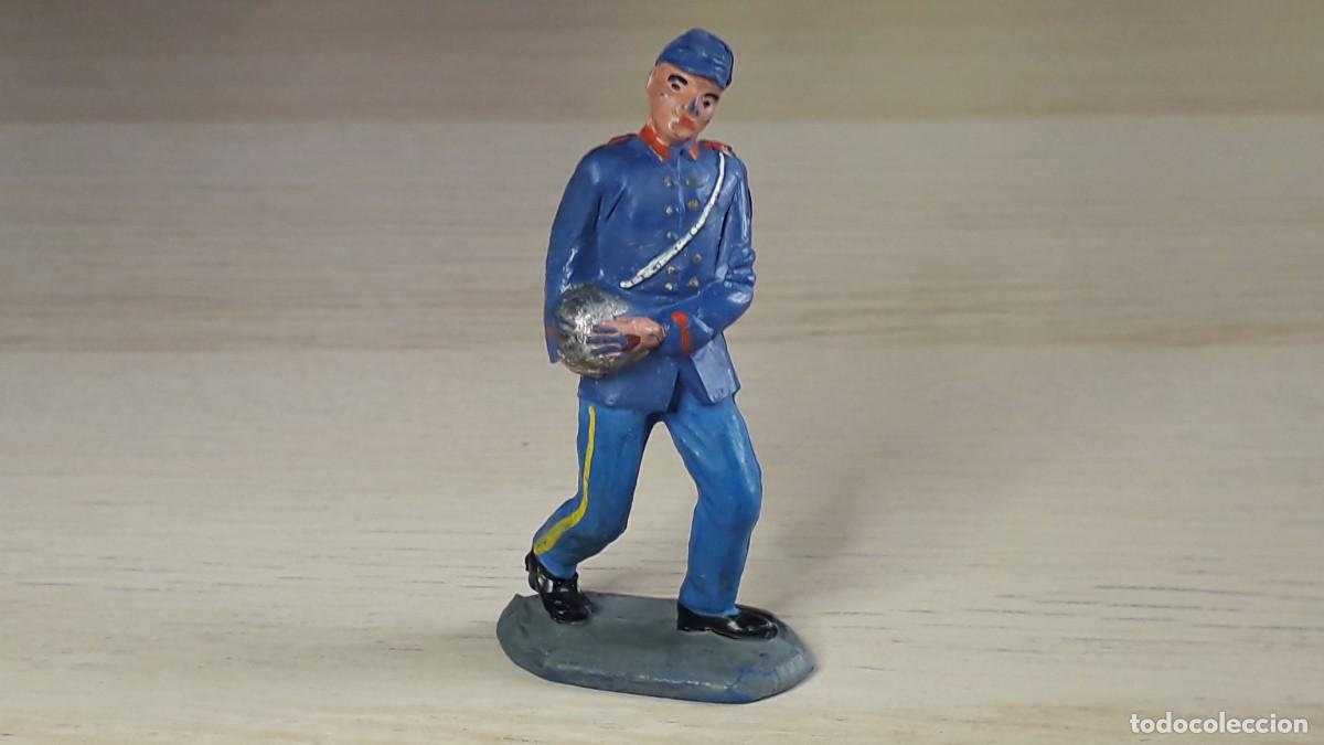 Figuras de goma y PVC: Federal Yankee Soldado Artillero, goma, Pech Spain, original a&ntilde;os 50.