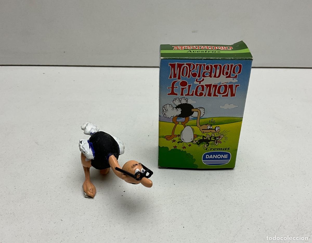Figuras de goma y PVC: MU&Ntilde;ECO MORTADELO Y FILEM&Oacute;N DANONE CREMAS - MORTADELO AVESTRUZ - A&Ntilde;9 1994