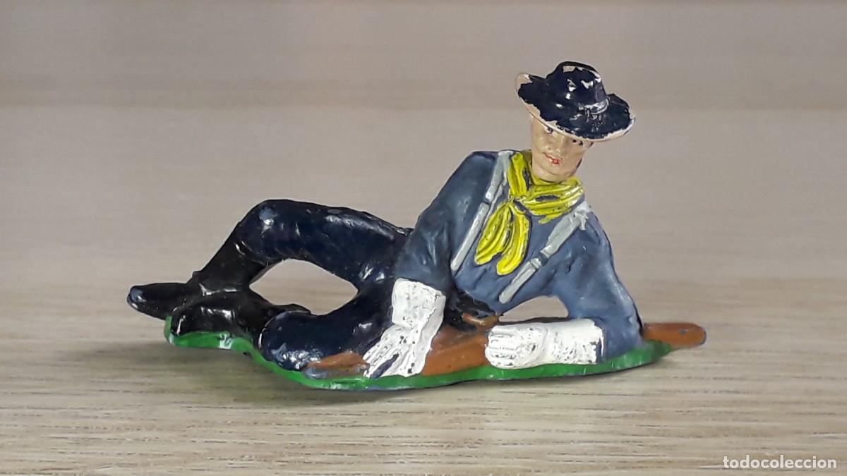 Figuras de goma y PVC: Federal Yankee 7&deg; caballer&iacute;a, serie Rin Tin Tin, goma, Jecsan Spain, original a&ntilde;os 50.