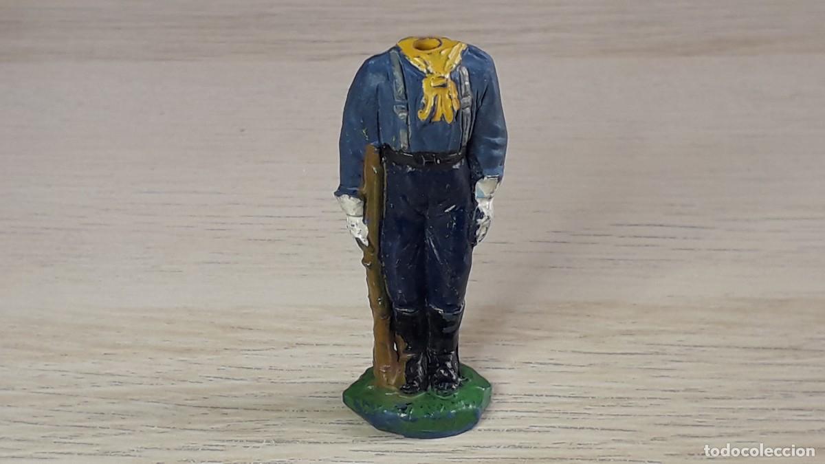 Figuras de goma y PVC: Federal Yankee 7&deg; Caballer&iacute;a, serie Rin Tin Tin, goma, Jecsan Spain, original a&ntilde;os 50.