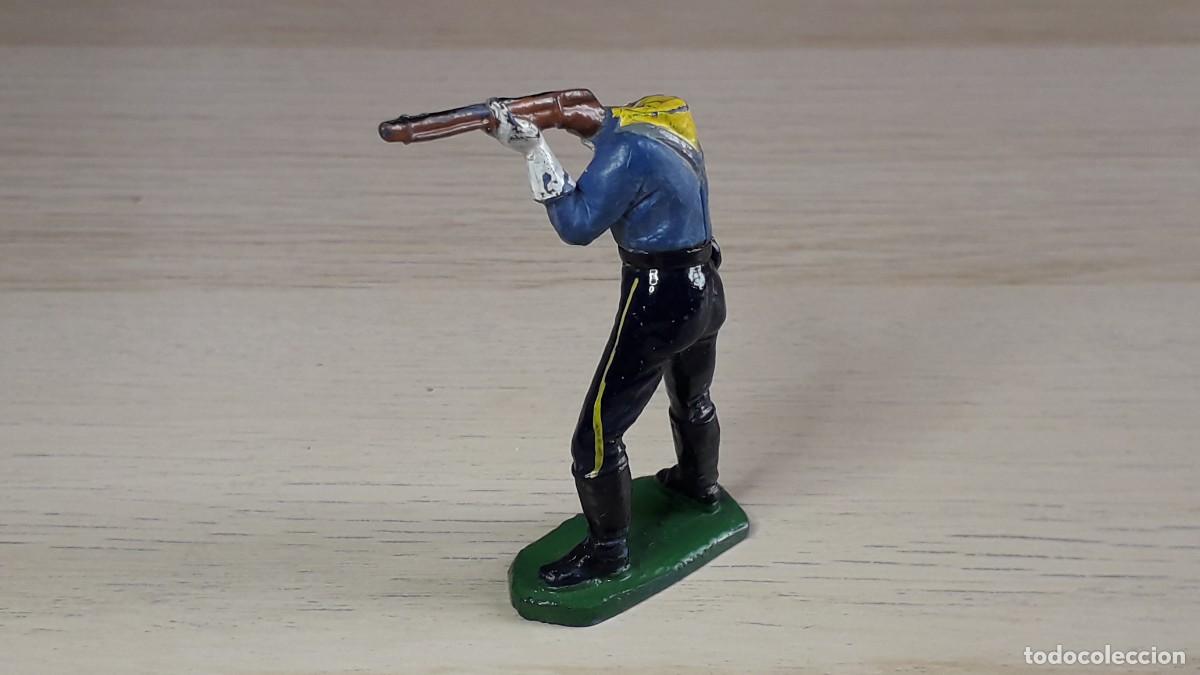 Figuras de goma y PVC: Federal Yankee 7&deg; Caballer&iacute;a, serie Rin Tin Tin, goma, Jecsan Spain, original a&ntilde;os 50.