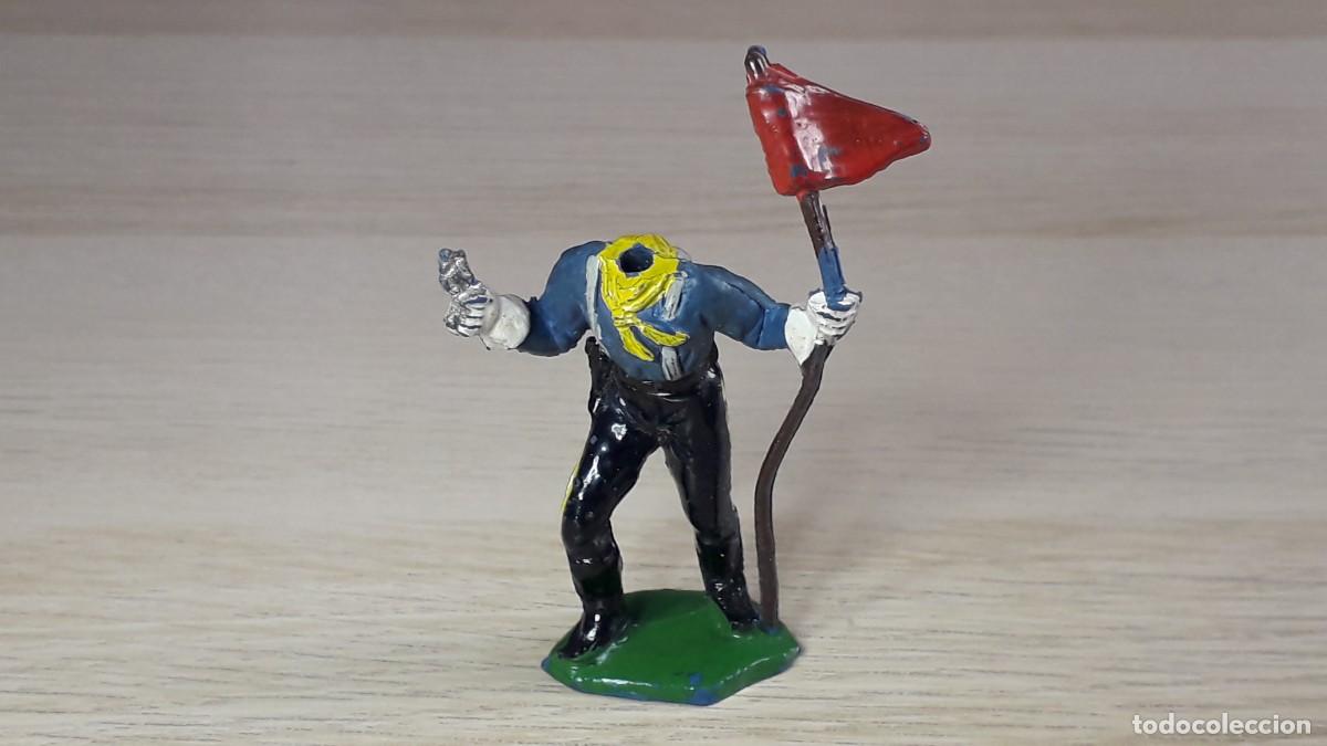 Figuras de goma y PVC: Federal Yankee 7&deg; Caballer&iacute;a, serie Rin Tin Tin, goma, Jecsan Spain, original a&ntilde;os 50.
