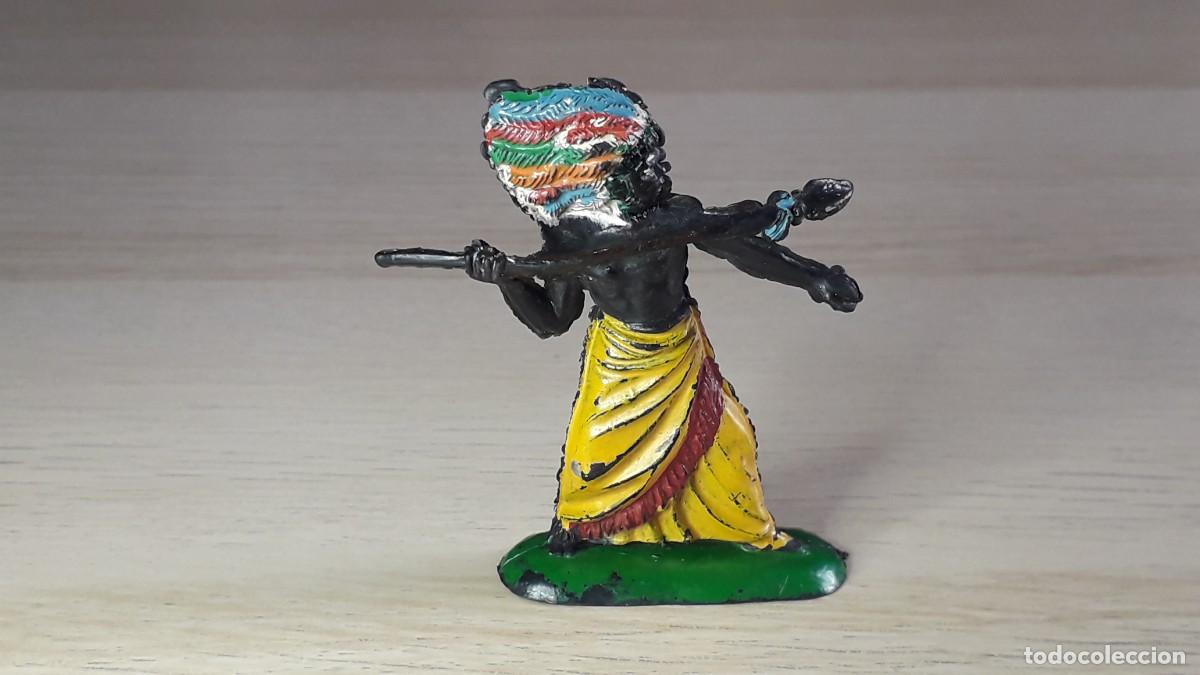 Figuras de goma y PVC: Guerrero negro Kakuana Safari &Aacute;frica, fabricado en goma, Pech PH Spain, original a&ntilde;os 50-60.