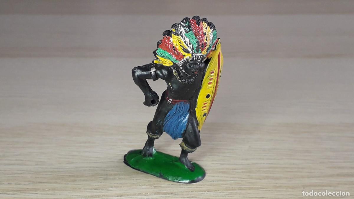 Figuras de goma y PVC: Guerrero negro Kakuana Safari &Aacute;frica, fabricado en goma, Pech PH Spain, original a&ntilde;os 50-60.
