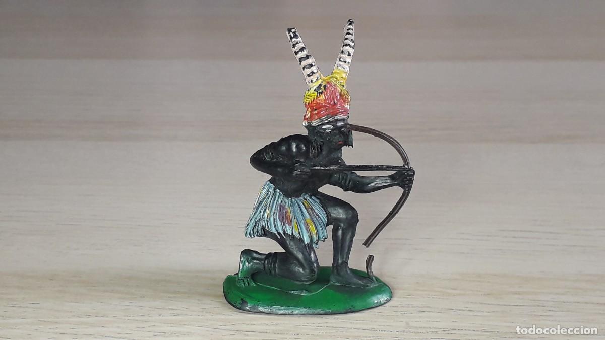 Figuras de goma y PVC: Guerrero negro Kakuana Safari &Aacute;frica, fabricado en goma, Pech PH Spain, original a&ntilde;os 50-60.
