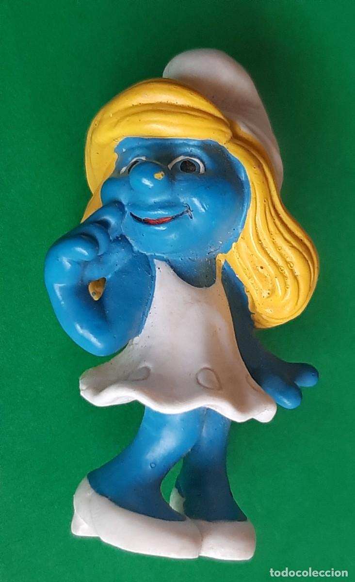 Figuras de goma y PVC: (FIGURA PVC) PITUFINA SMURFS SCHLEICH MADE IN GERMANY