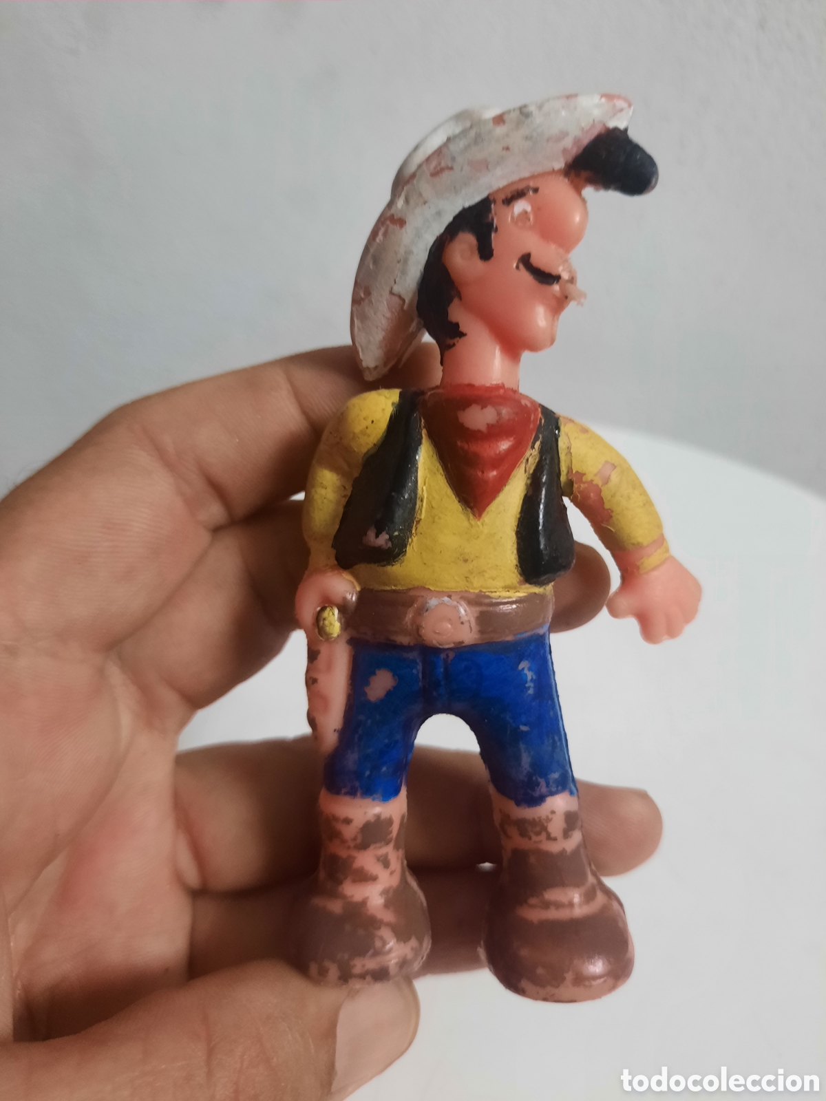 Figuras de goma y PVC: Figura Lucky Luke - Pl&aacute;stico duro