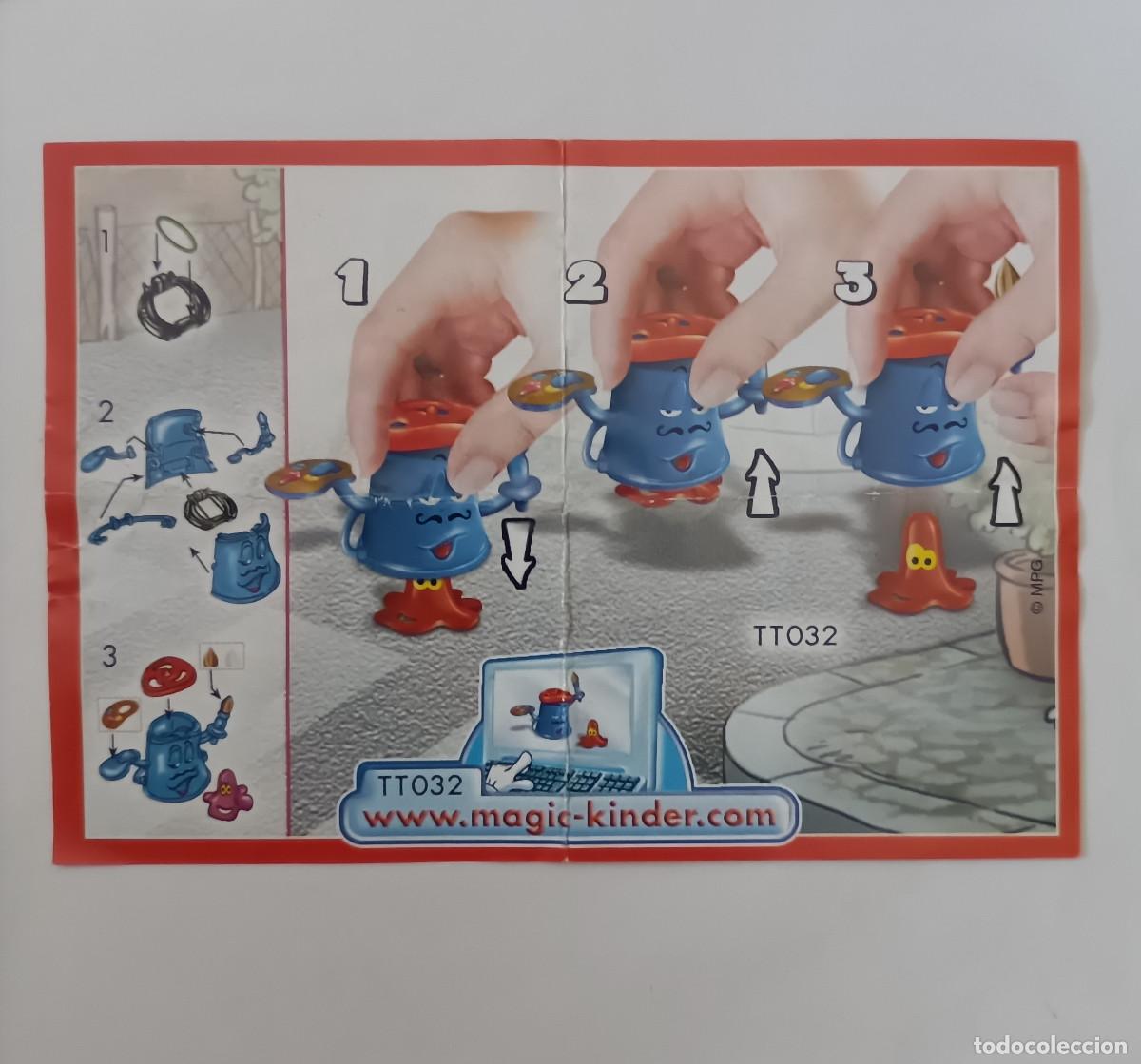 Figuras de goma Kinder: papel contenedor o bidon serie tt kinder bpz