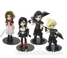 Figuras de goma y PVC: Final Fantasy 7 LOTE 4 personajes 11-12 cm