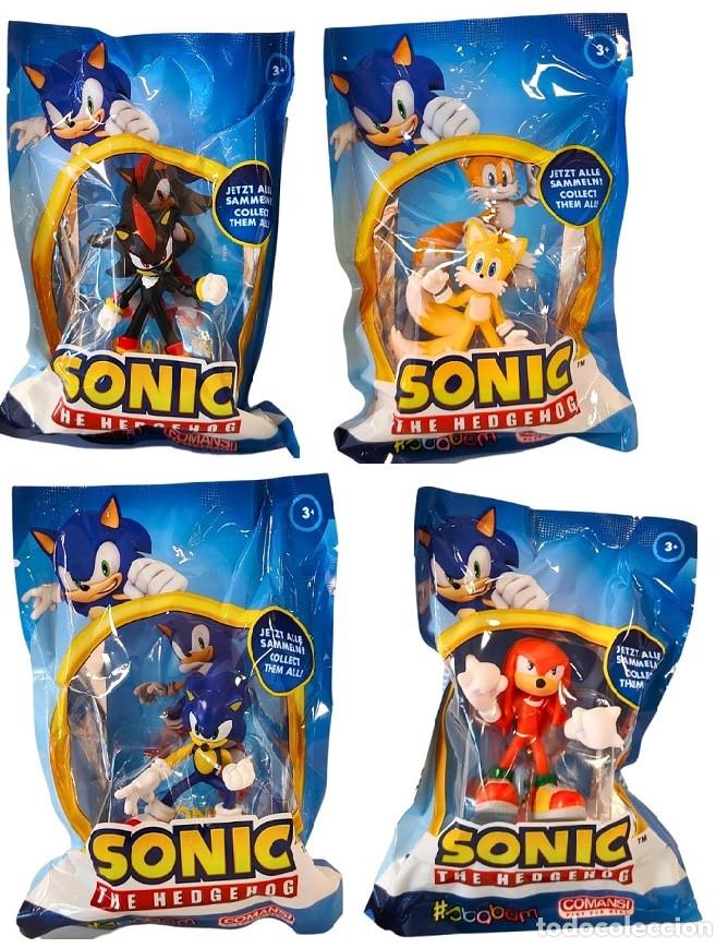 Figuras de goma y PVC: SET COMPLETO FIGURAS PVC SONIC KNUCKLES TAILS SHADOW - NUEVOS EN BOLSA - COMANSI