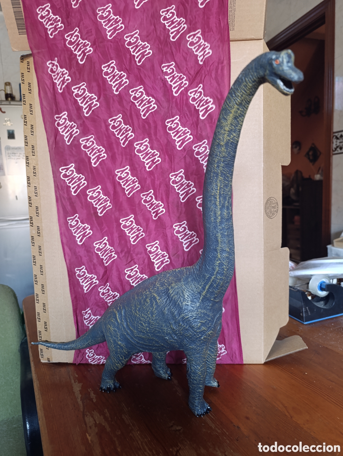 Figuras de goma y PVC: DINOSAURIO BRACHIOSAURUS.DE NEWS CANNA.GOMA