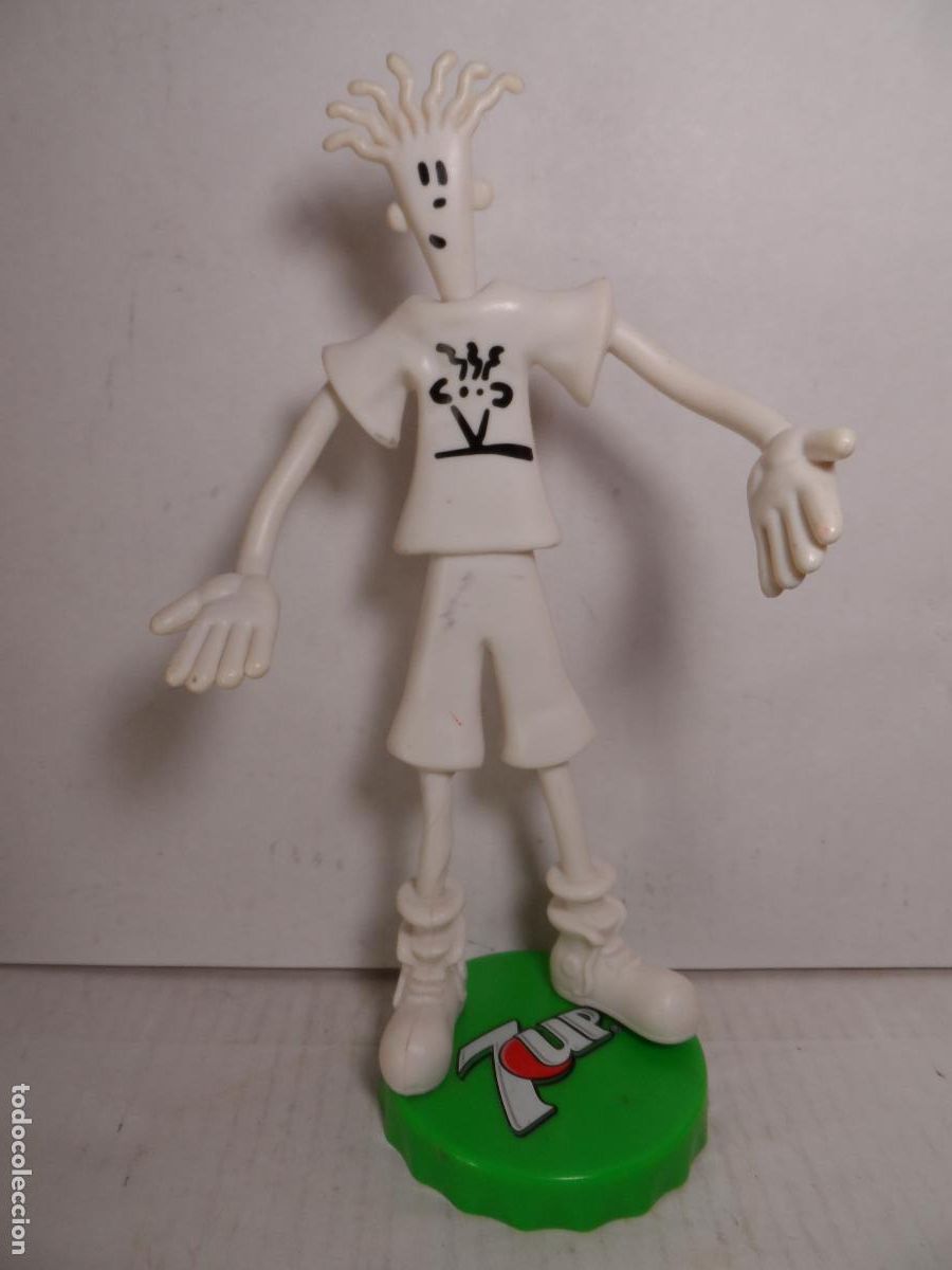 Figuras de goma y PVC: FIGURA PVC ARTICULADA FIDO DIDO 7UP A&Ntilde;OS 90