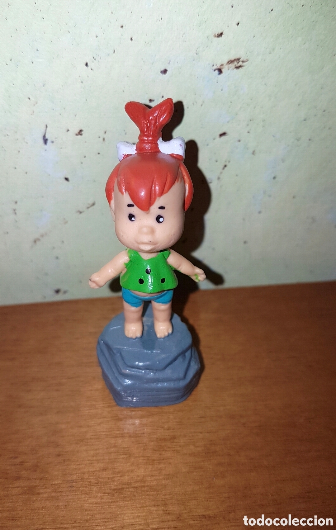 Figuras de goma y PVC: Figura pvc Pebbles Picapiedra Miniland mu&ntilde;eco colecci&oacute;n dibujos animados a&ntilde;os 80 90