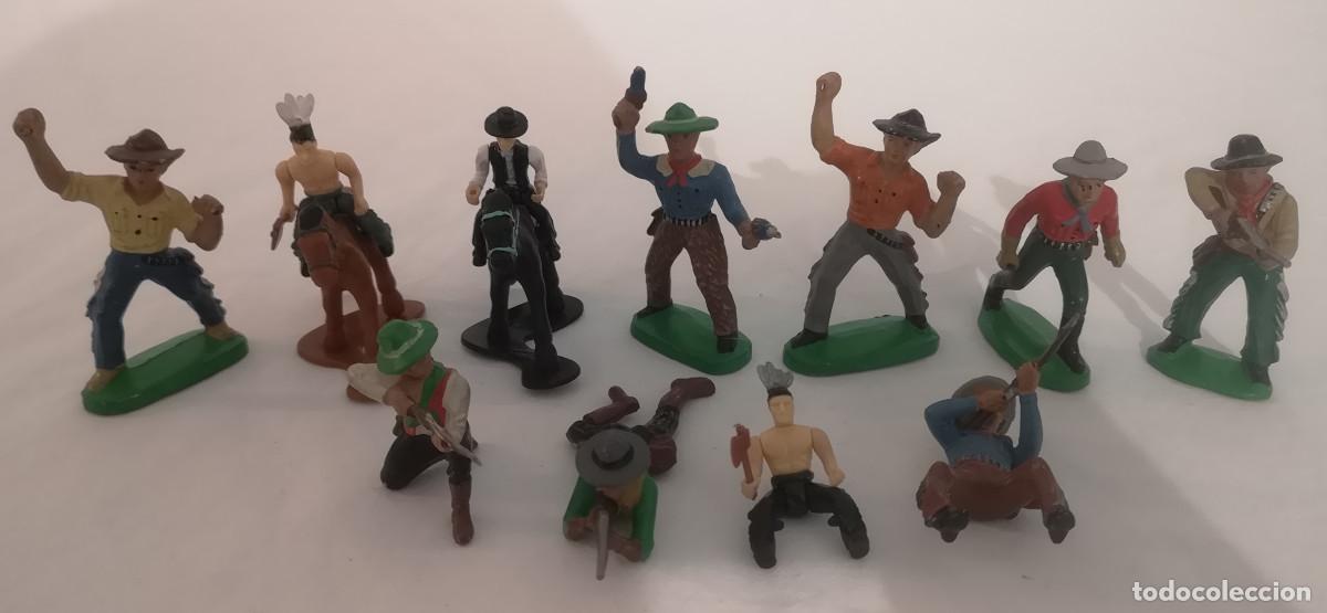 Figuras de goma y PVC: LOTE FIGURAS OESTE GOMA + PVC
