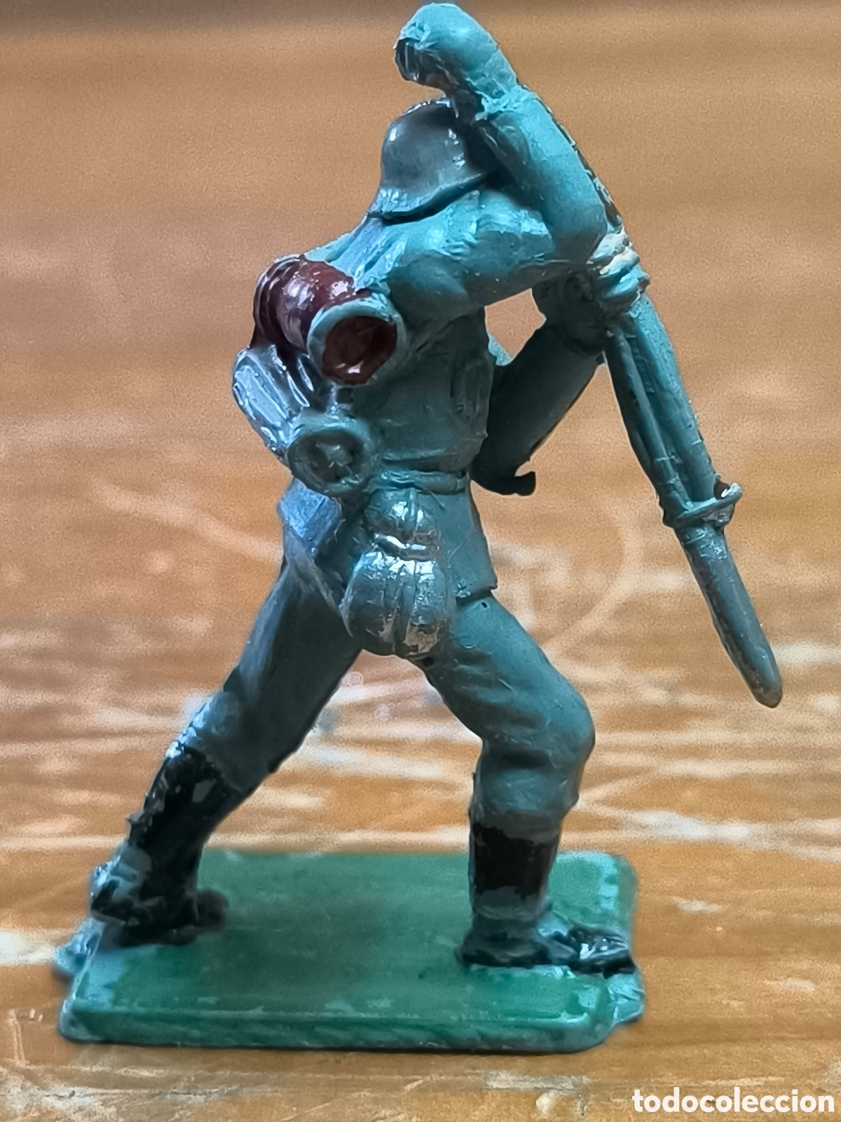 Figuras de goma y PVC: Soldado alem&aacute;n pech pl&aacute;stico - Foto 4