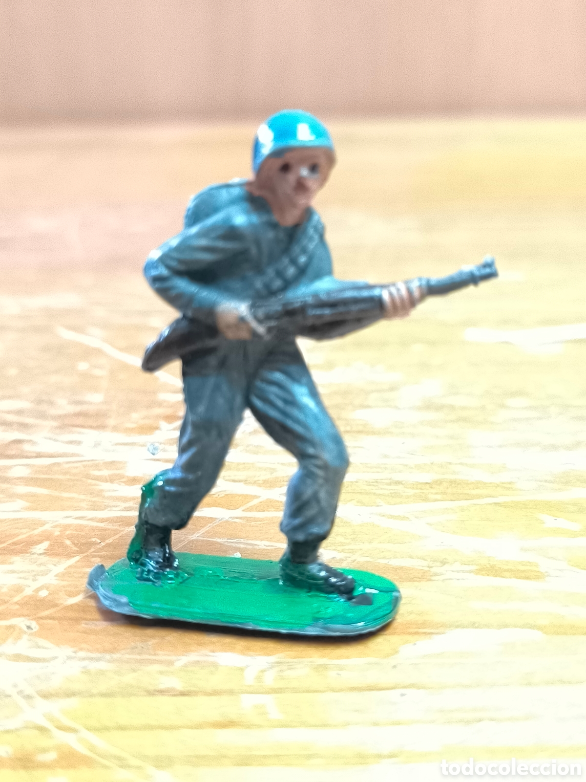 Figuras de goma y PVC: Soldado casco azul jecsan